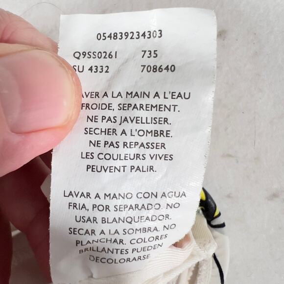 Jantzen Halter Swim Top Woman's 16 Japanese Floral Padded Bra Spandex Stretch - Picture 14 of 16